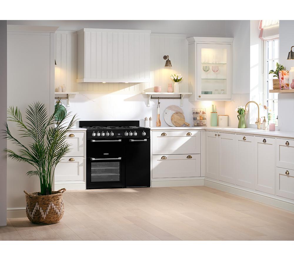 Cocina independiente LEISURE PR100F530K de 100 cm de doble combustible - Negro