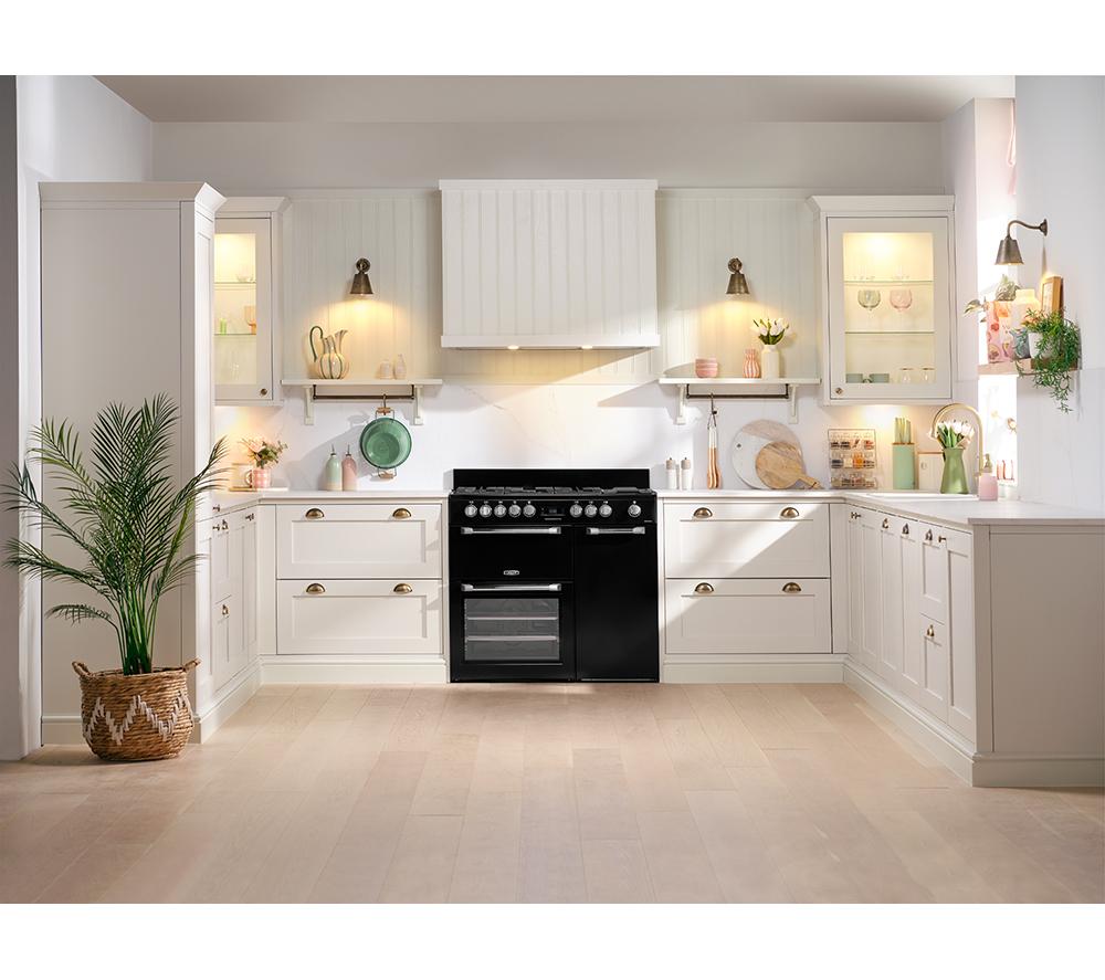 Cocina independiente LEISURE PR100F530K de 100 cm de doble combustible - Negro