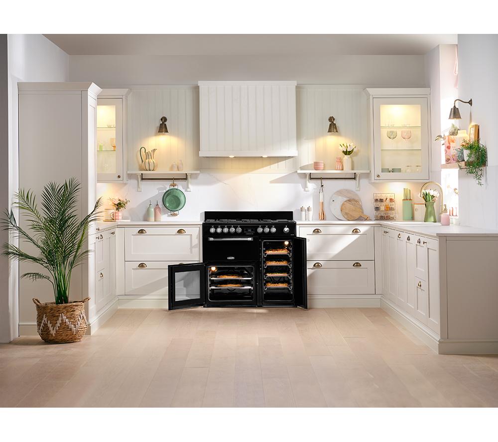 Cocina independiente LEISURE PR100F530K de 100 cm de doble combustible - Negro
