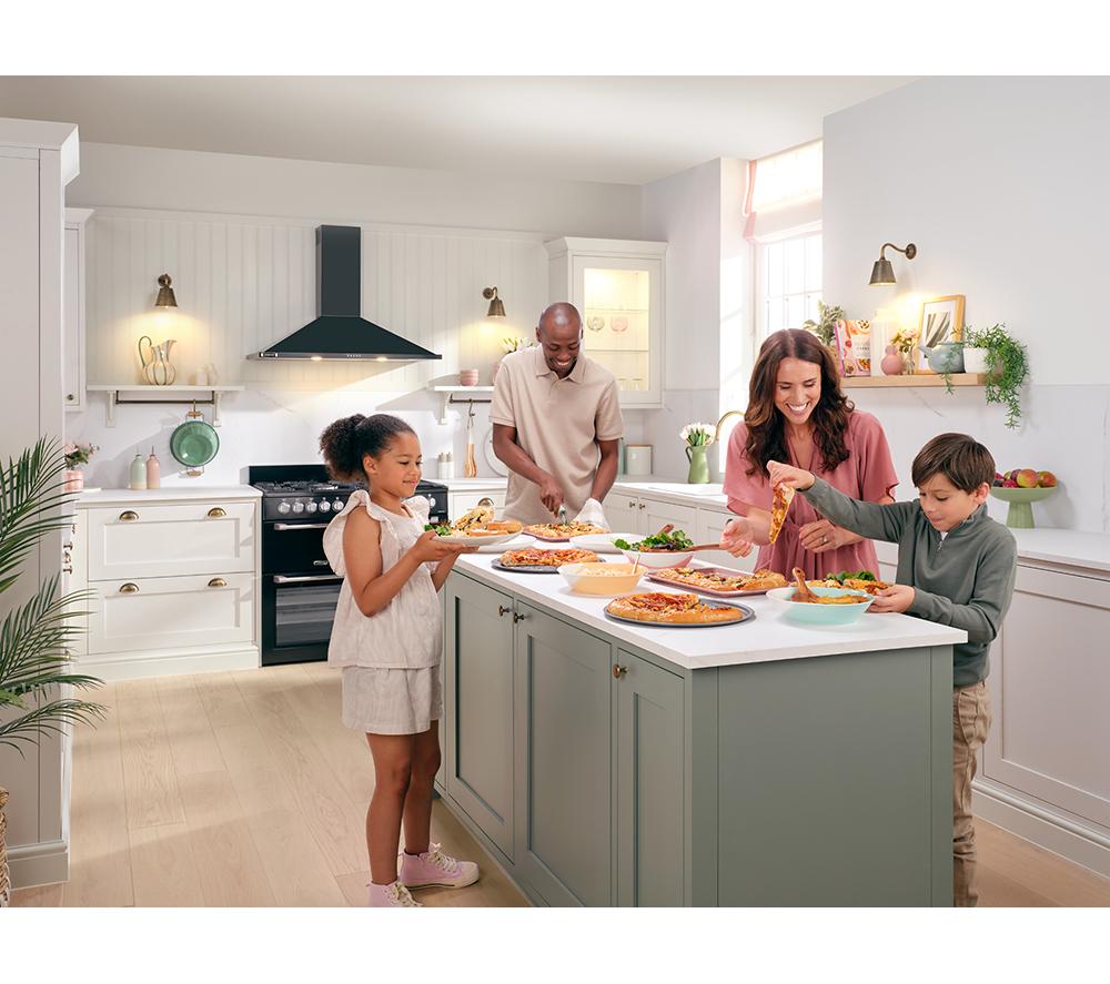 Cocina independiente LEISURE PR100F530K de 100 cm de doble combustible - Negro