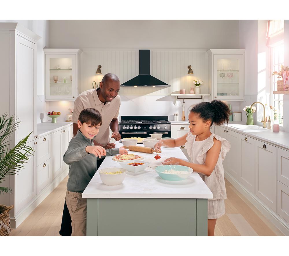 Cocina independiente LEISURE PR100F530K de 100 cm de doble combustible - Negro
