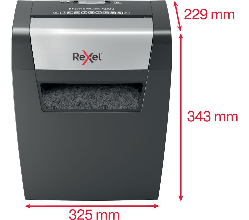 REXEL Momentum X308 2104570 Cross Cut Paper Shredder