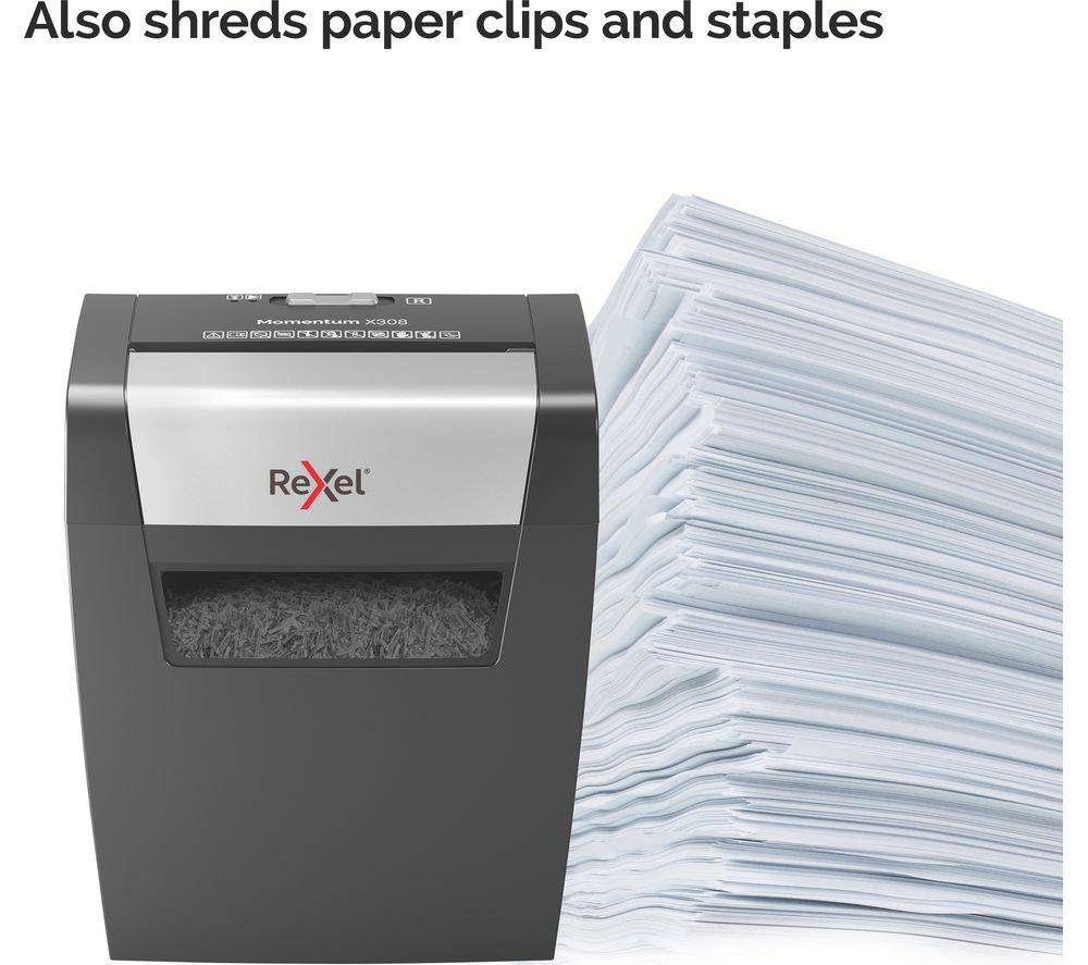 REXEL Momentum X308 2104570 Cross Cut Paper Shredder
