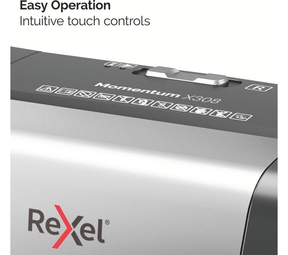 REXEL Momentum X308 2104570 Cross Cut Paper Shredder