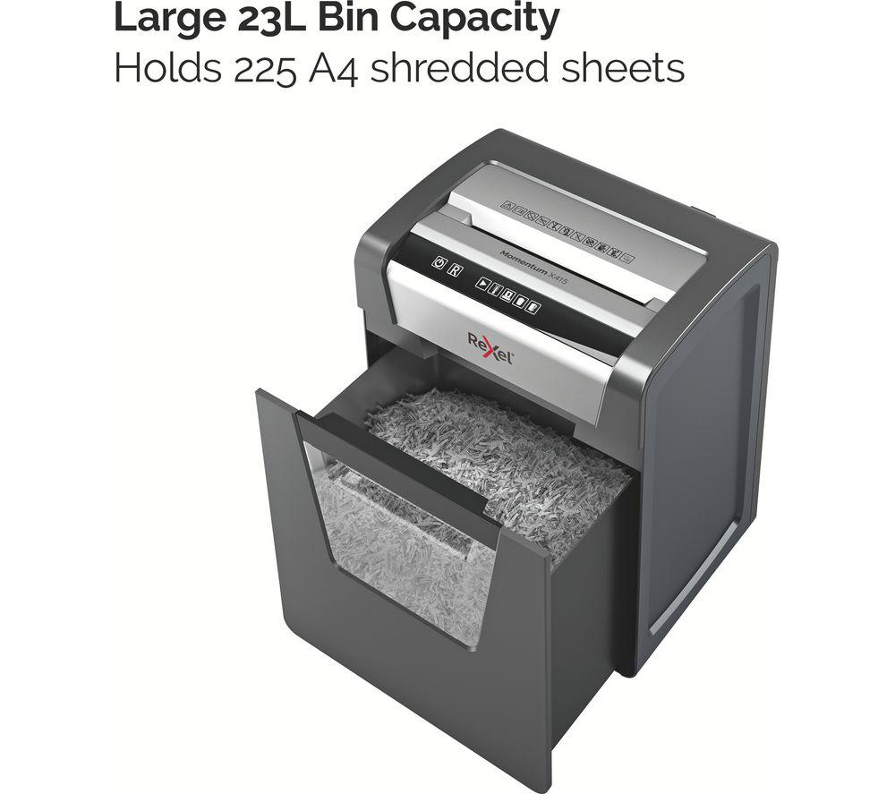 REXEL Momentum X415 Cross Cut Paper Shredder