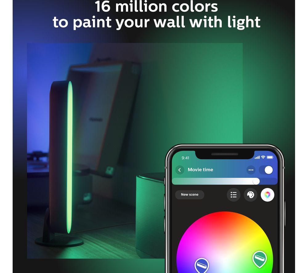 PHILIPS HUE Play White & Colour Ambiance Smart Light Bar - Black, Twin Pack
