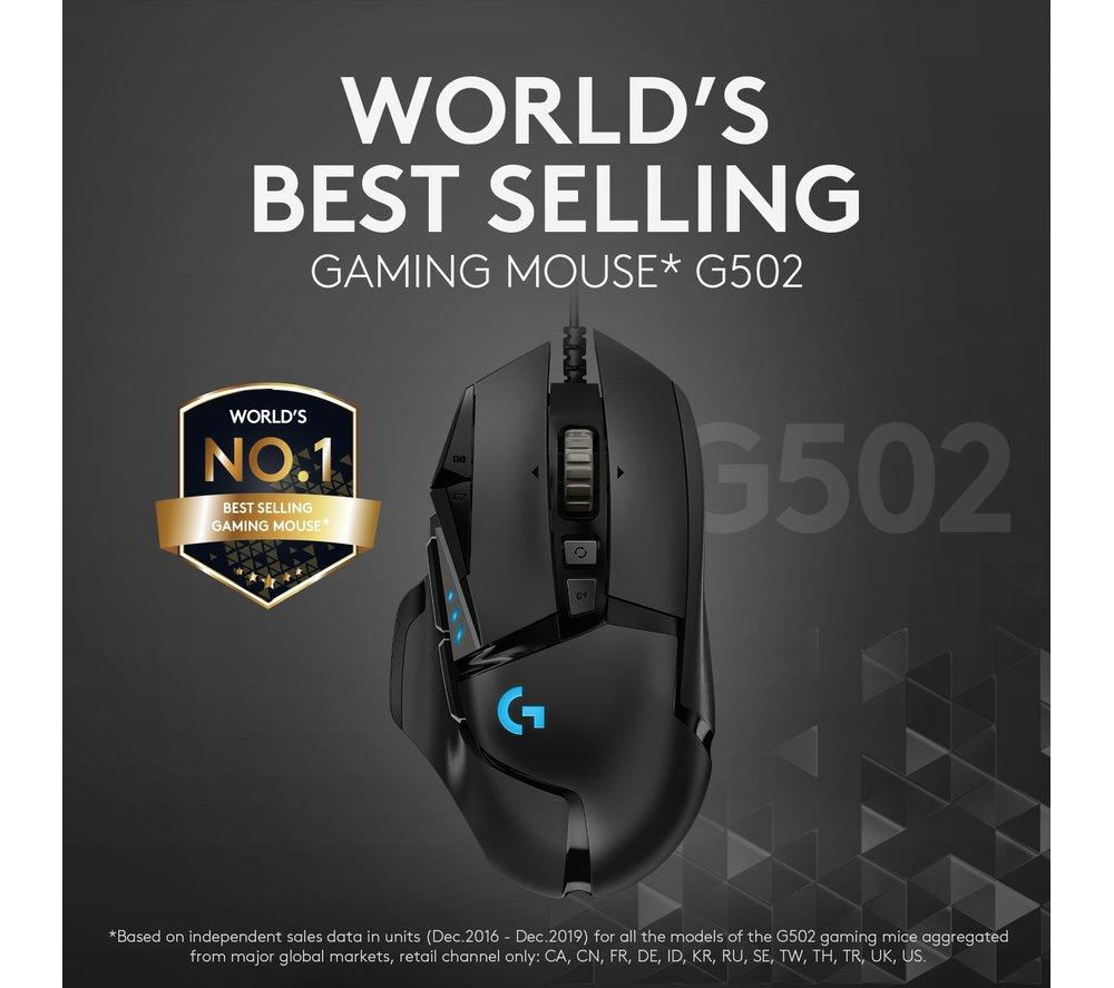 Ratón óptico para juegos Logitech G502 Hero