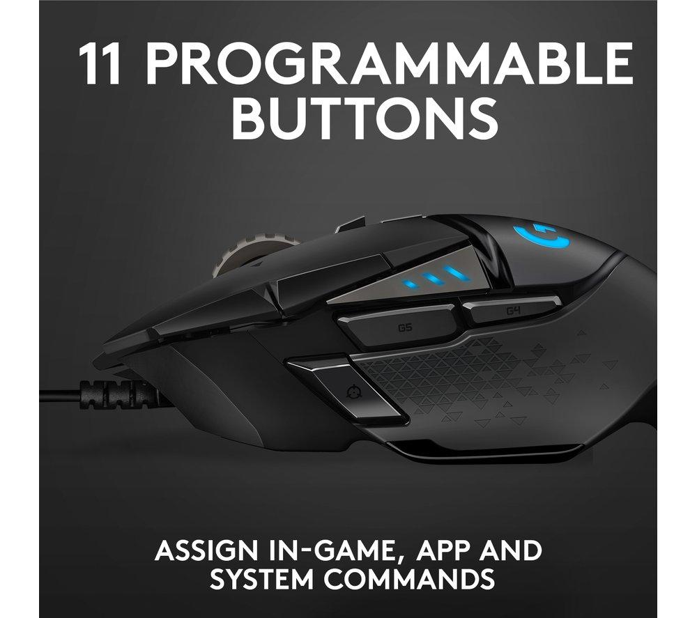Ratón óptico para juegos Logitech G502 Hero
