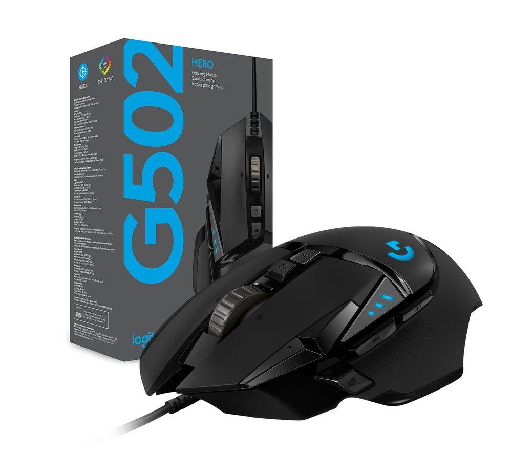 Ratón óptico para juegos Logitech G502 Hero