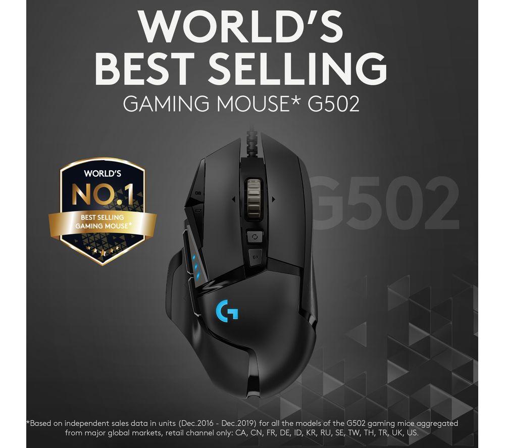 Ratón óptico para juegos Logitech G502 Hero