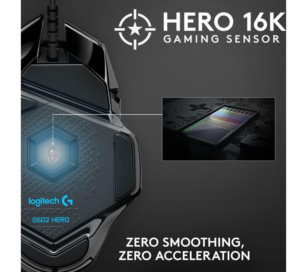 Ratón óptico para juegos Logitech G502 Hero
