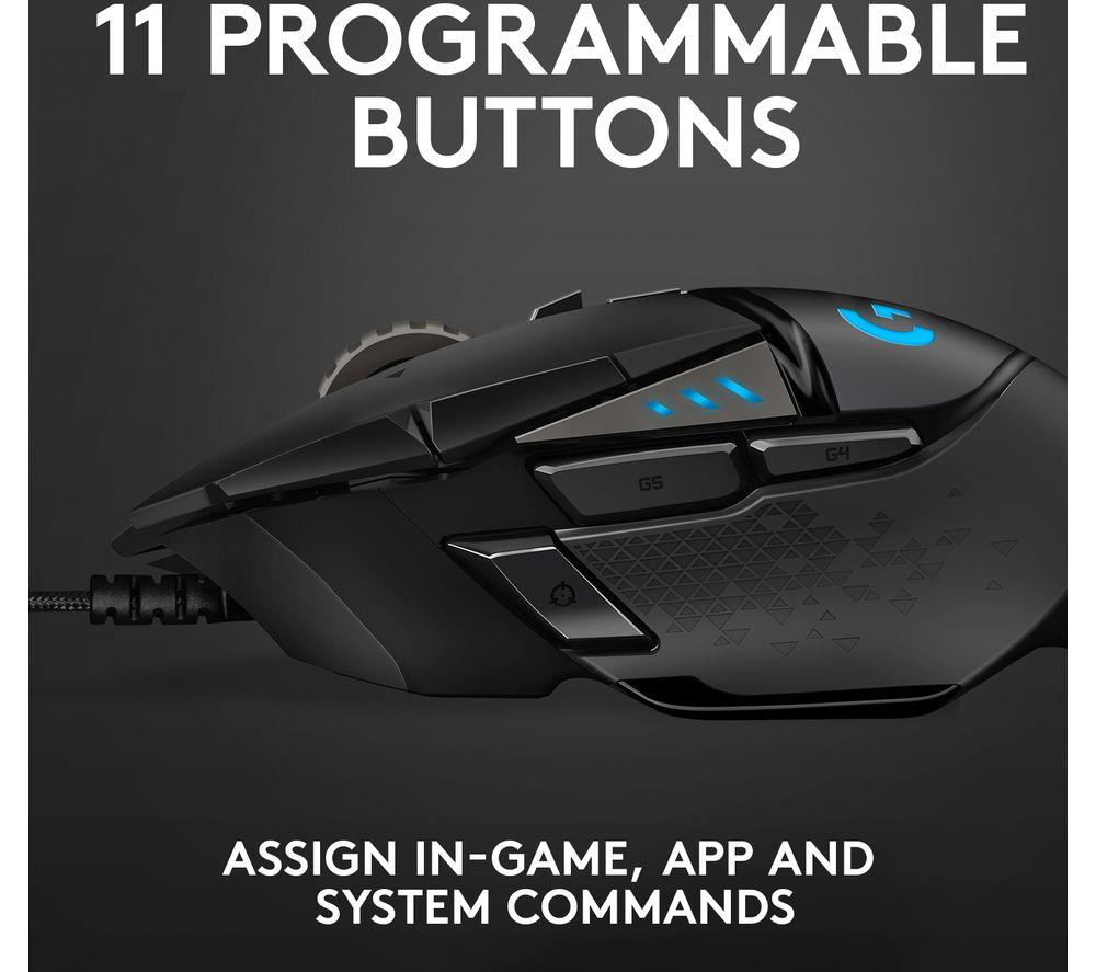 Ratón óptico para juegos Logitech G502 Hero