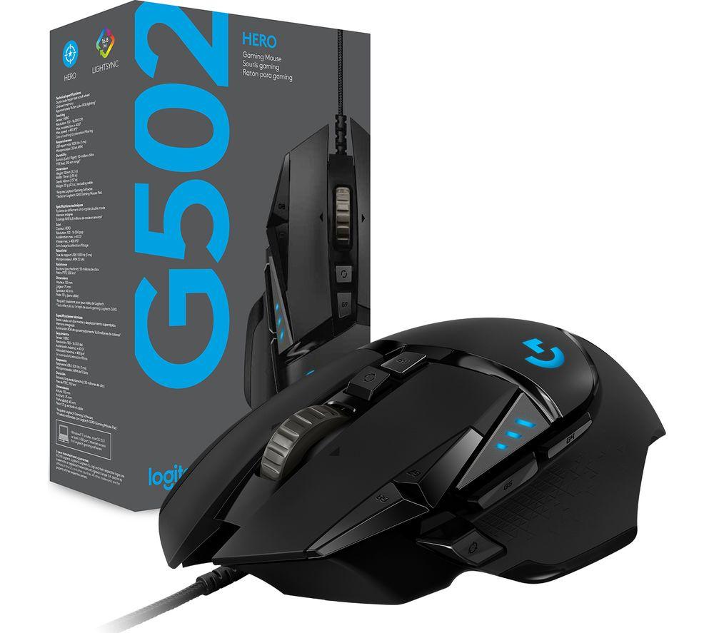 Ratón óptico para juegos Logitech G502 Hero