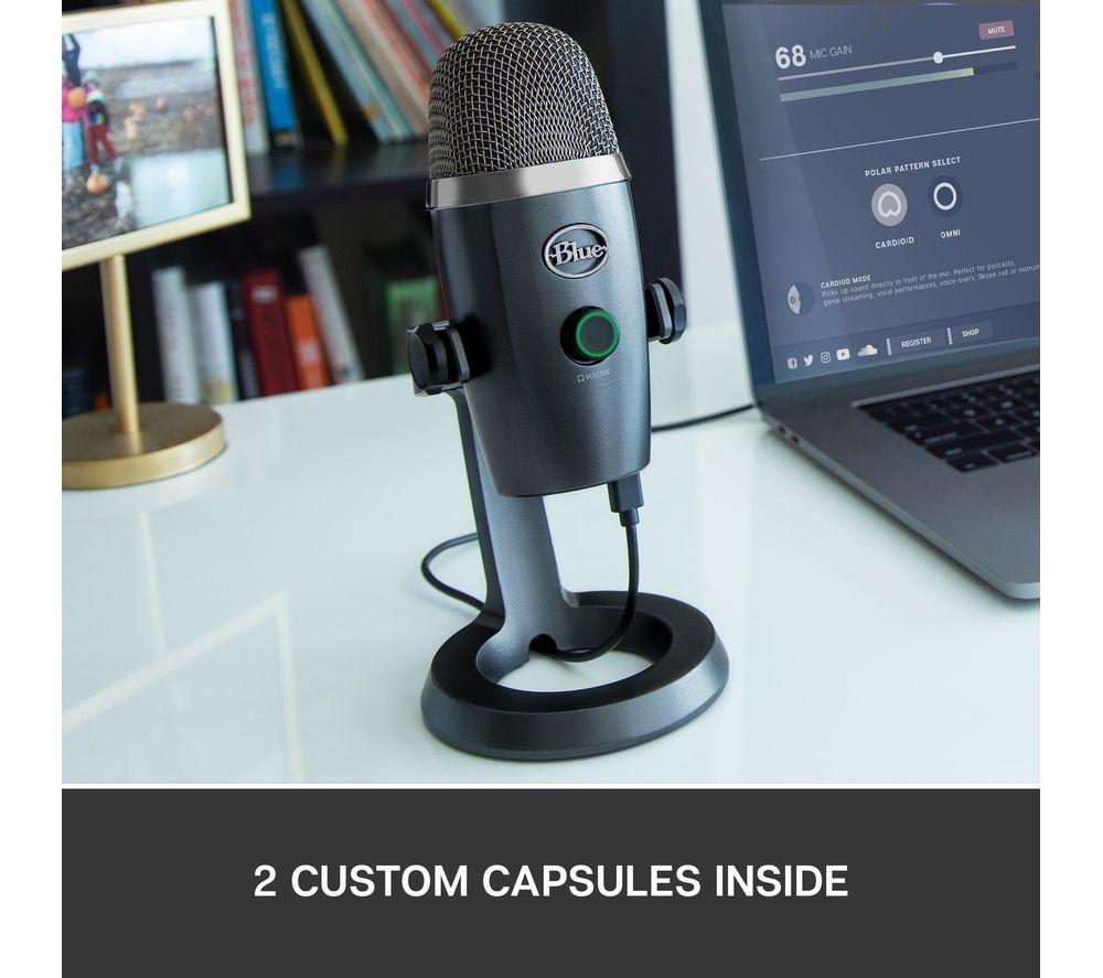 YETI Nano USB Streaming Microphone - Grey