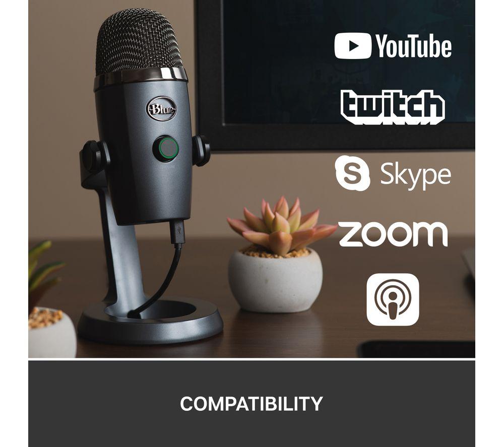 YETI Nano USB Streaming Microphone - Grey