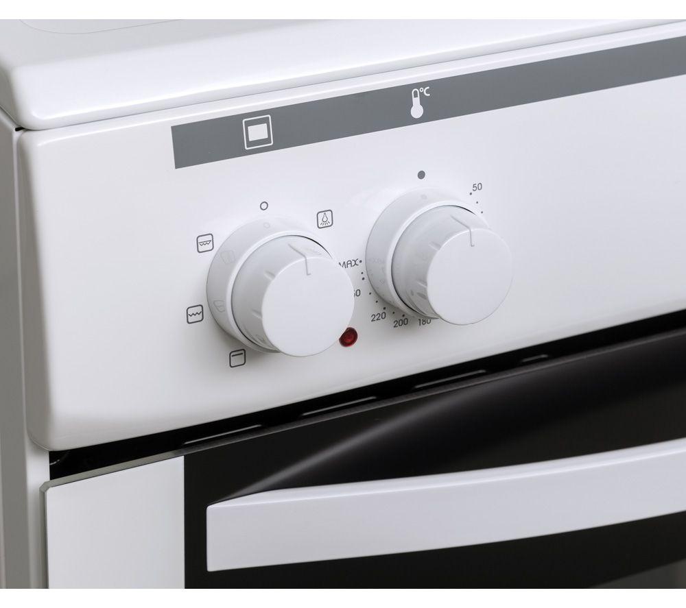ESSENTIALS CFSE60W18 60 cm Electric Solid Plate Cooker - White
