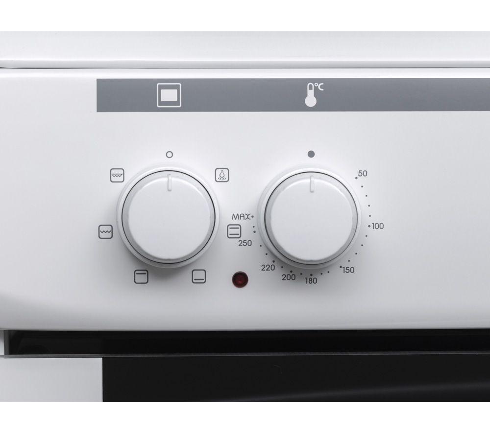 ESSENTIALS CFSE60W18 60 cm Electric Solid Plate Cooker - White