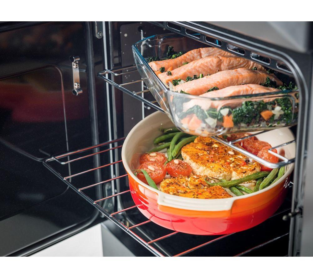 RANGEMASTER Professional Deluxe 90 Dual Fuel Range Cooker - Black & Chrome
