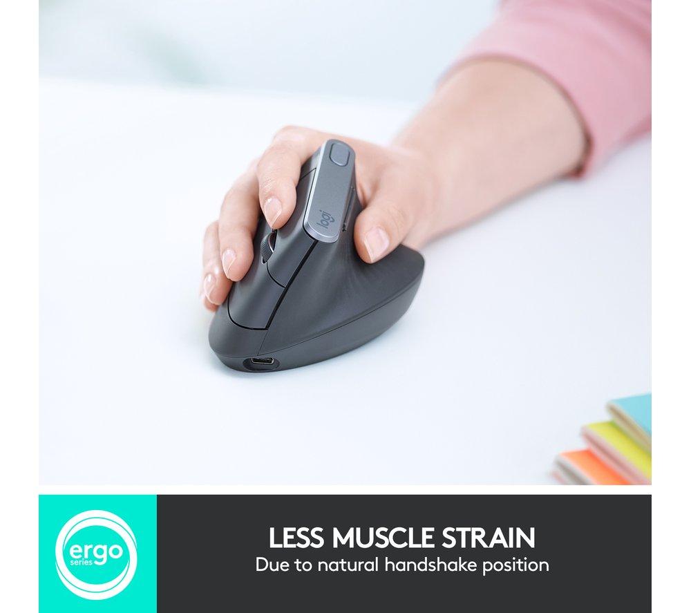 Ratón óptico ergonómico vertical Logitech MX