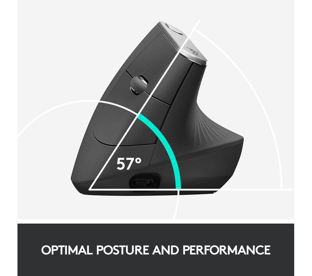 Ratón óptico ergonómico vertical Logitech MX