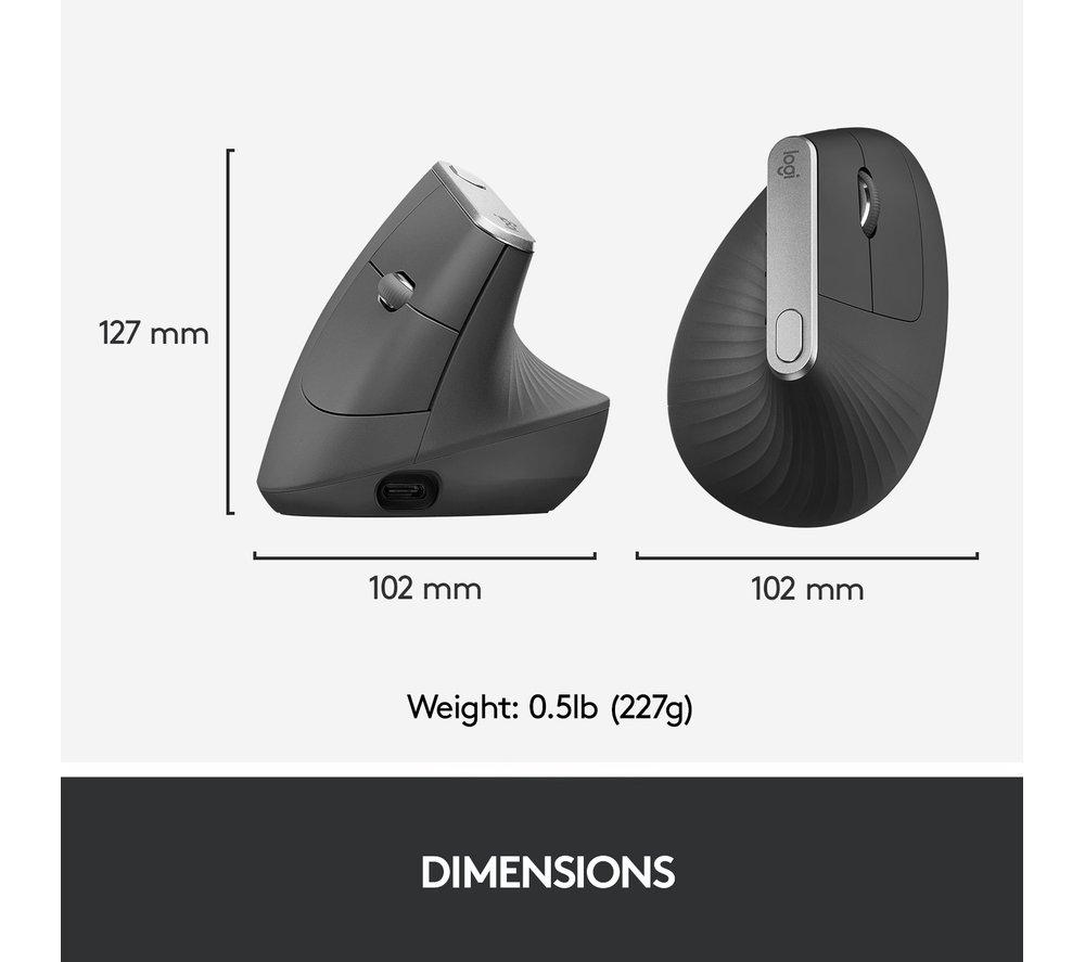 Ratón óptico ergonómico vertical Logitech MX