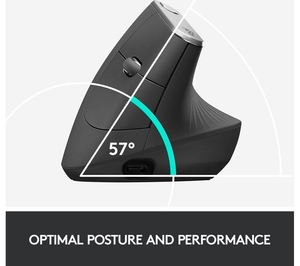 Ratón óptico ergonómico vertical Logitech MX