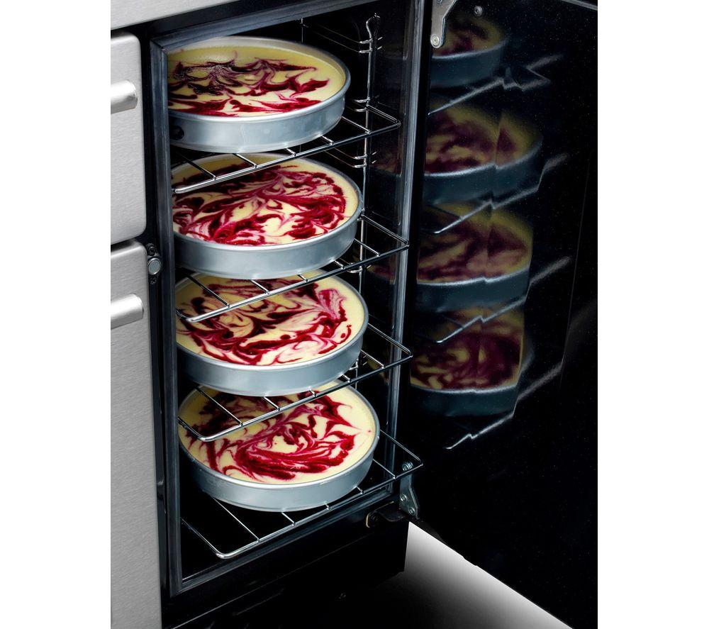 Cocina de gas y eléctrica RANGEMASTER Kitchener KCH90DFFBL/C - Negra y Cromada