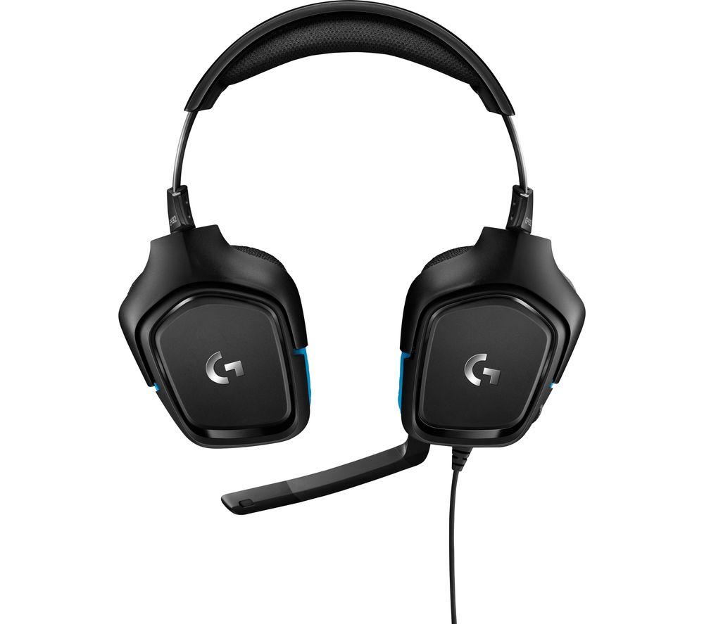 LOGITECH G432 7.1 Gaming Headset - Black & Blue