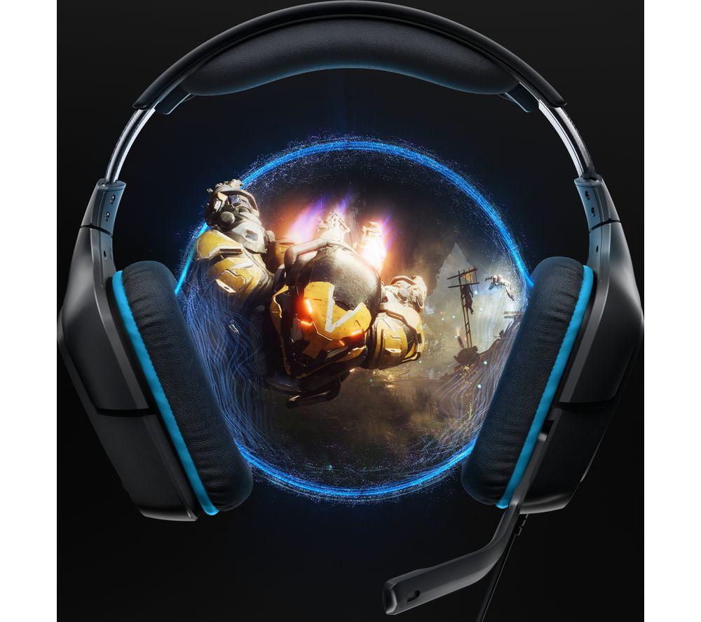LOGITECH G432 7.1 Gaming Headset - Black & Blue