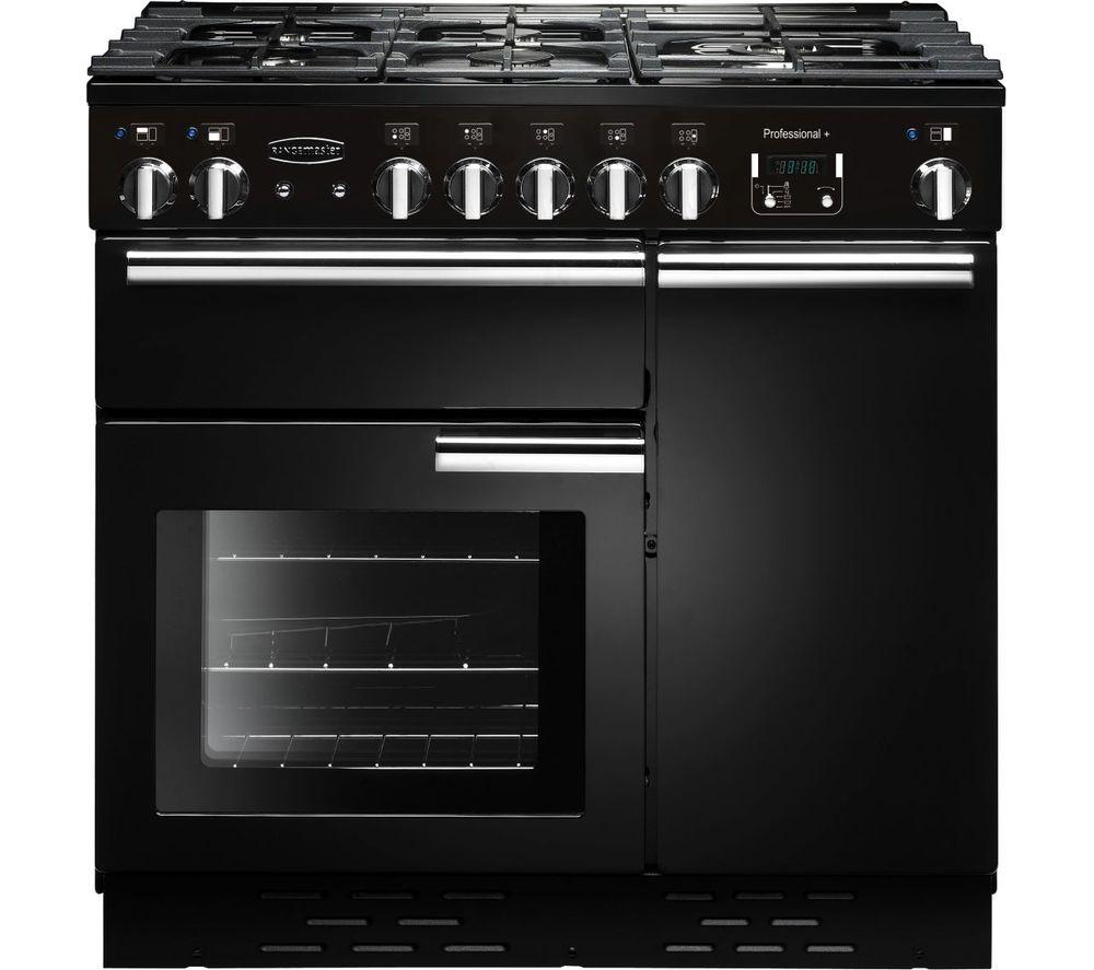 RANGEMASTER Professional+ 90 Dual Fuel Range Cooker - Black