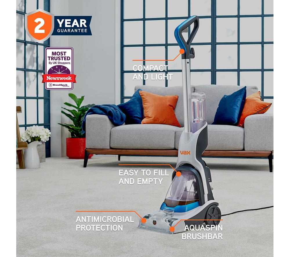 VAX Compact Power CWCPV011 Limpiador de alfombras vertical - Blanco