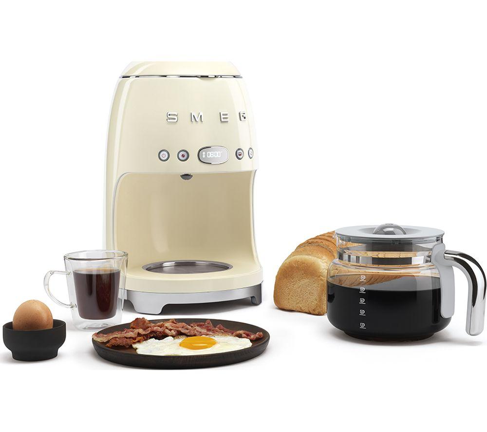 SMEG 50's Retro DCF02PBUK Filterkaffeemaschine - Creme