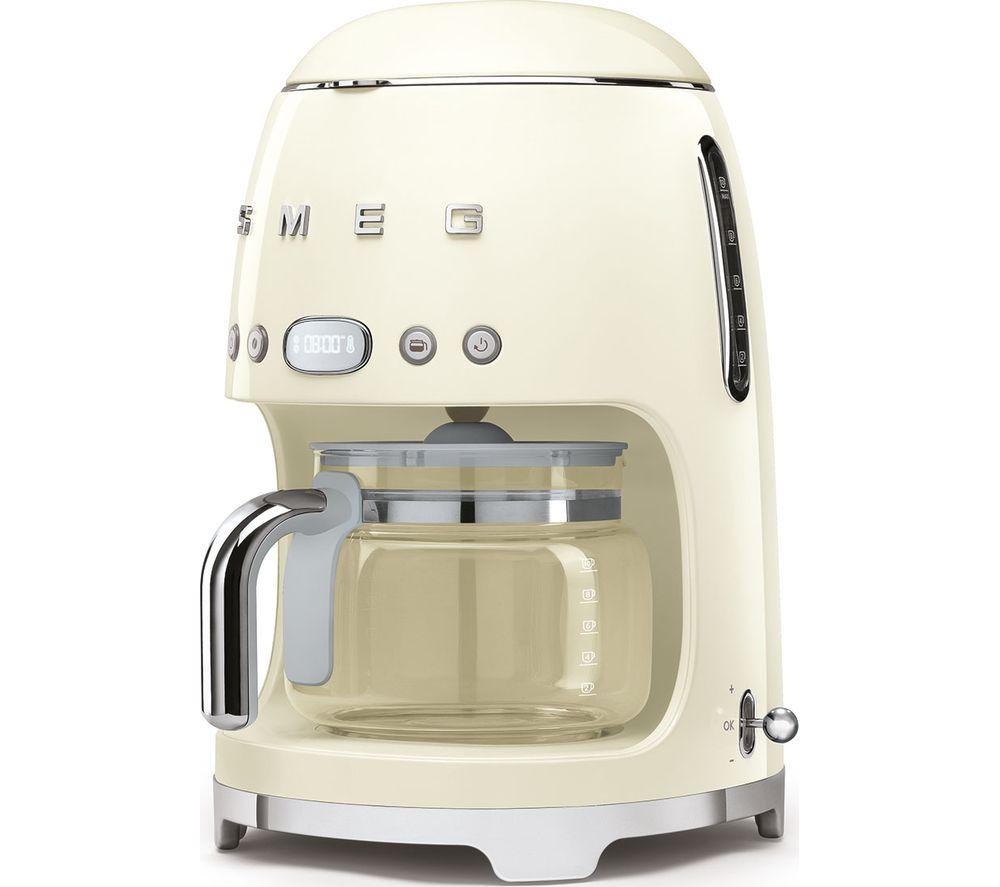 SMEG 50's Retro DCF02PBUK Filter Coffee Machine - Cream