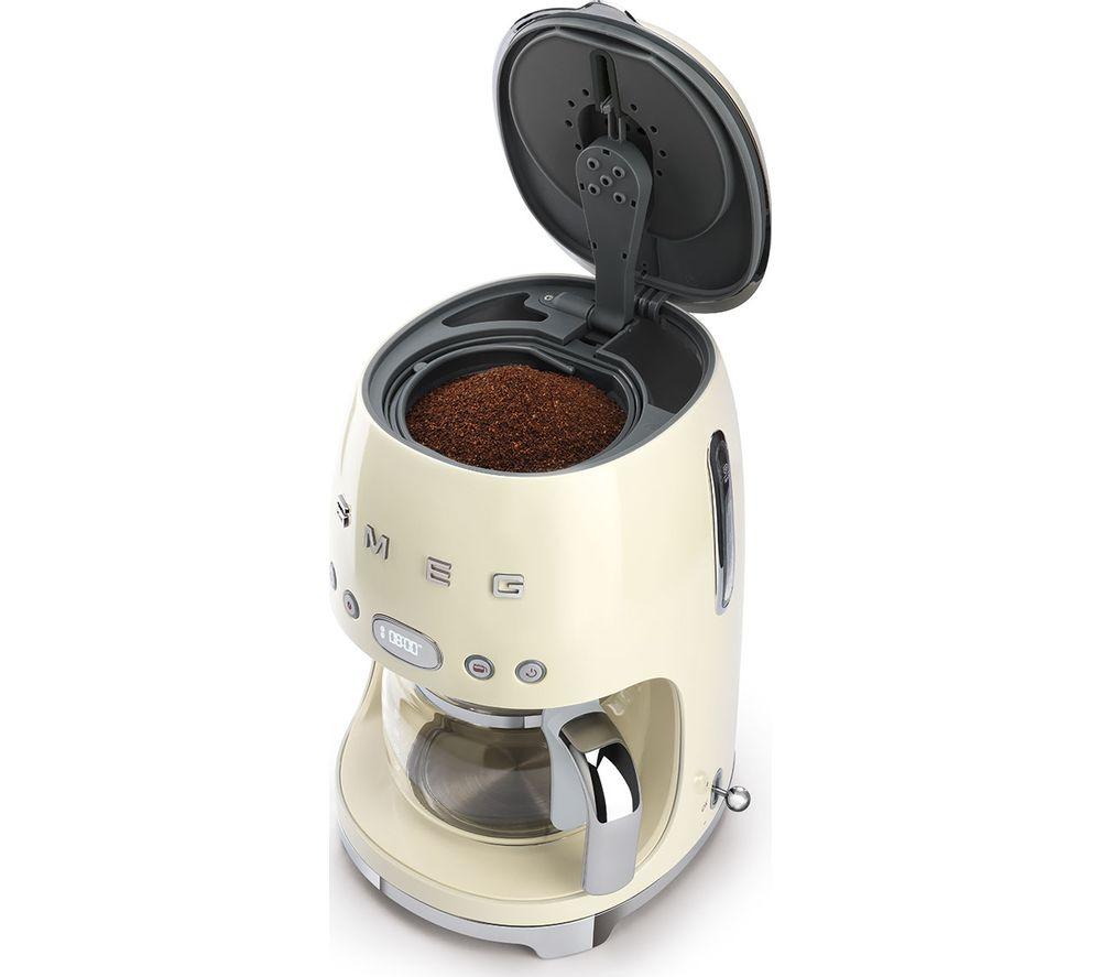 SMEG 50's Retro DCF02PBUK Filter Coffee Machine - Cream