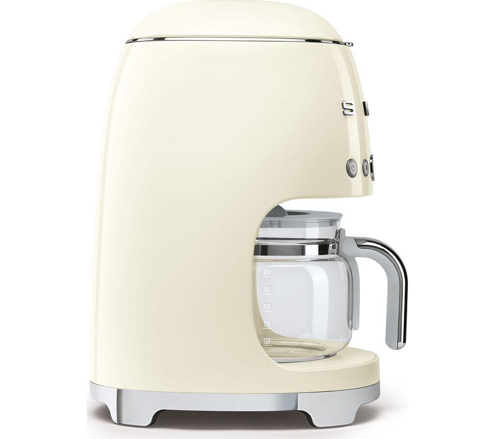 SMEG 50's Retro DCF02PBUK Filter Coffee Machine - Cream