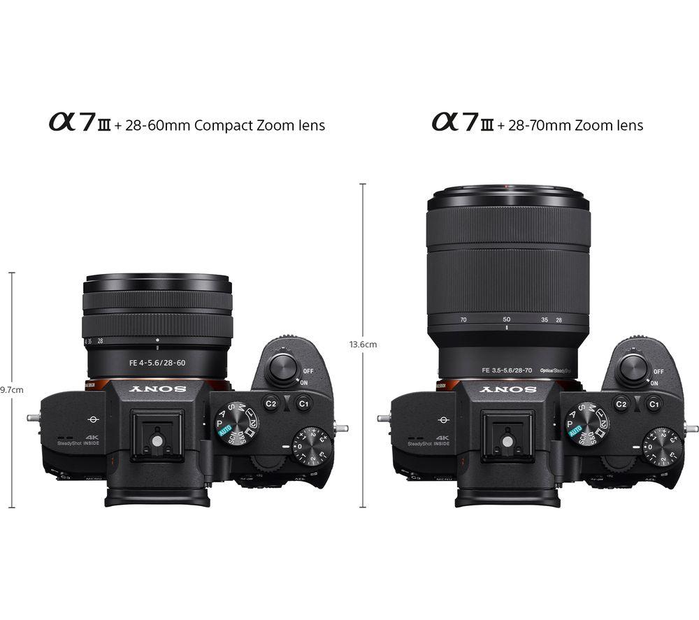 SONY a7 III Mirrorless Camera with 28-70 mm f/3.5-5.6 Zoom Lens