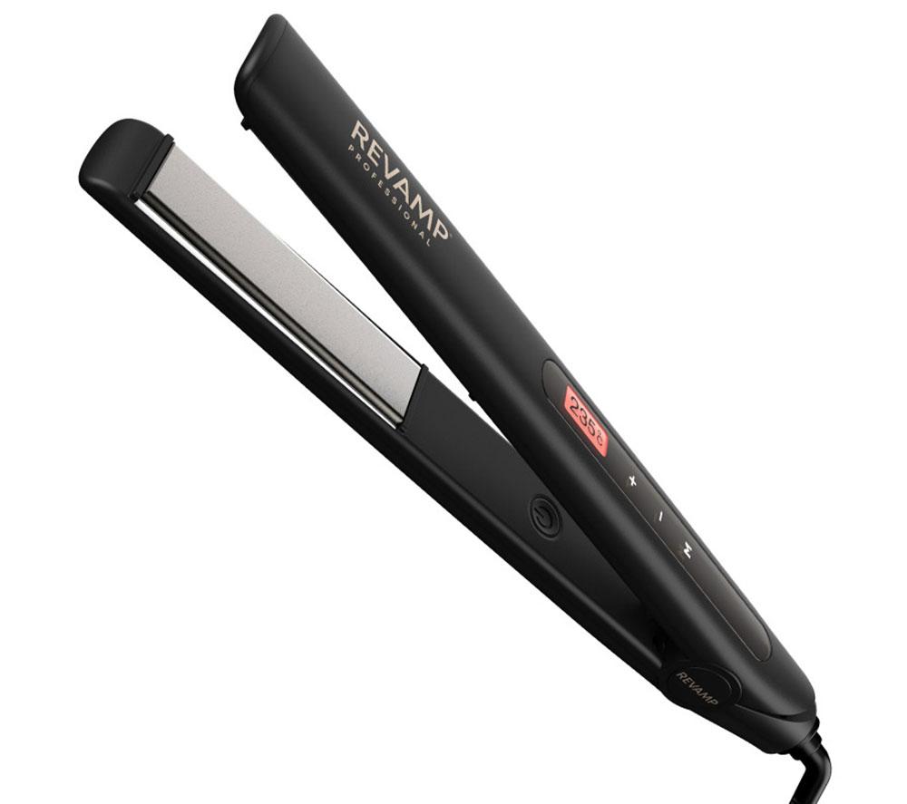 Plancha de pelo digital de cerámica REVAMP Touch - Negro