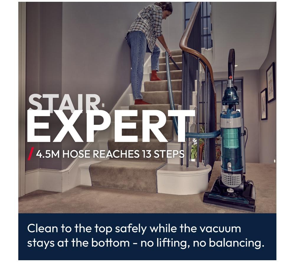 HOOVER Breeze Evo Pets TH31BO02 Upright Bagless Vacuum Cleaner - Black & Turquoise
