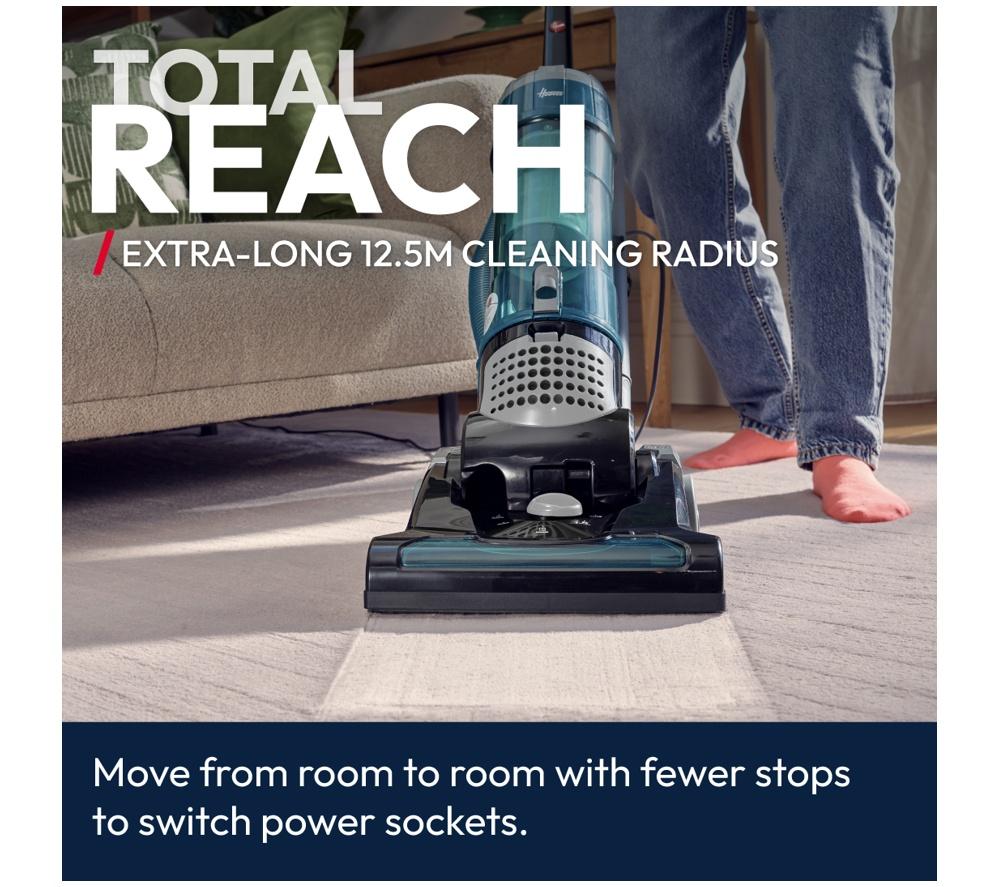 HOOVER Breeze Evo Pets TH31BO02 Upright Bagless Vacuum Cleaner - Black & Turquoise