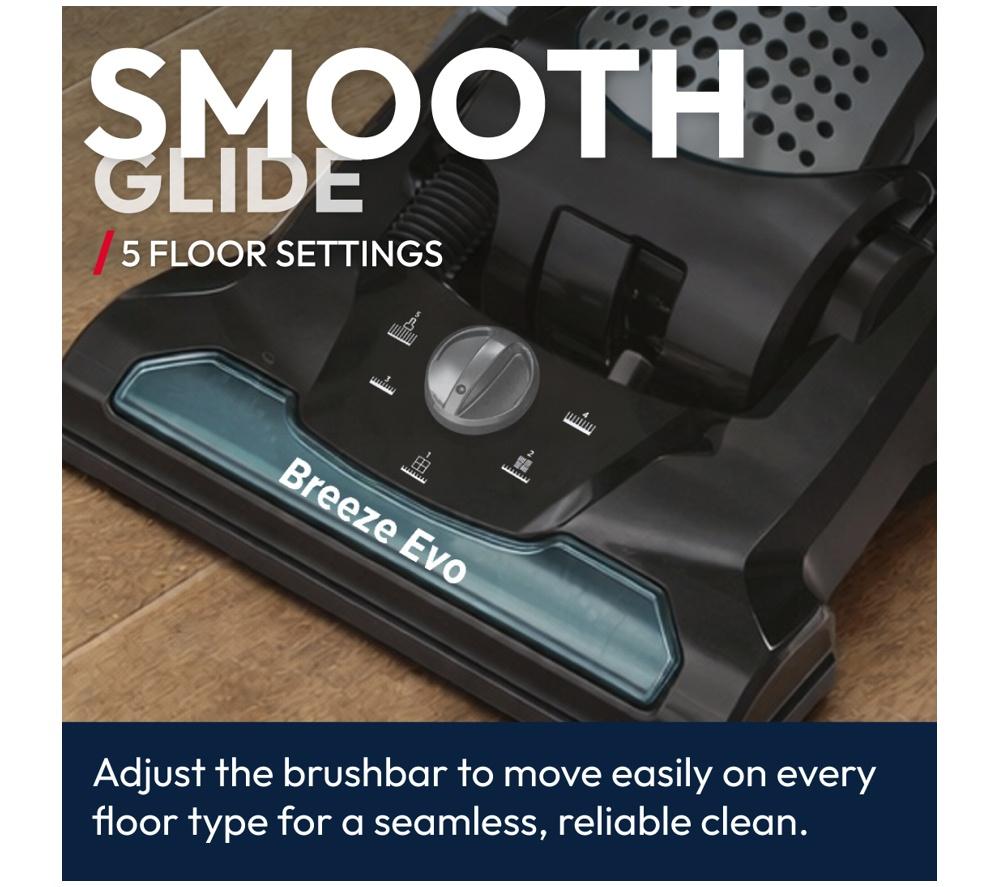 HOOVER Breeze Evo Pets TH31BO02 Upright Bagless Vacuum Cleaner - Black & Turquoise
