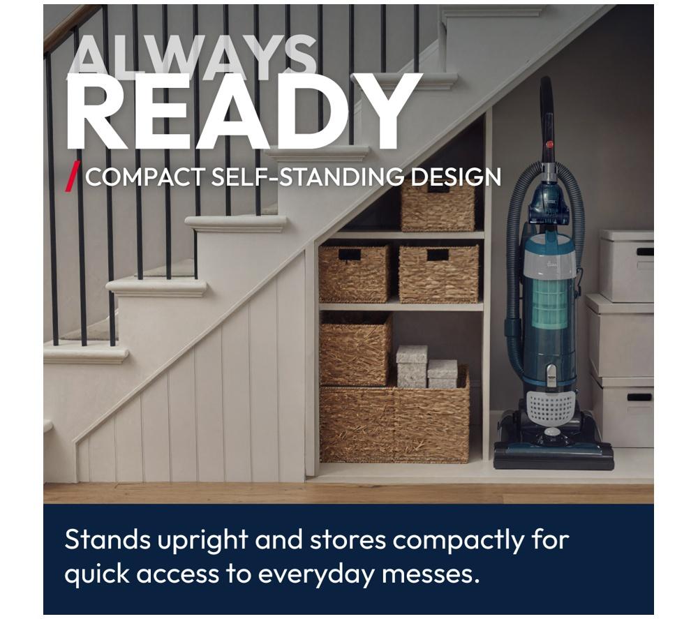 HOOVER Breeze Evo Pets TH31BO02 Upright Bagless Vacuum Cleaner - Black & Turquoise