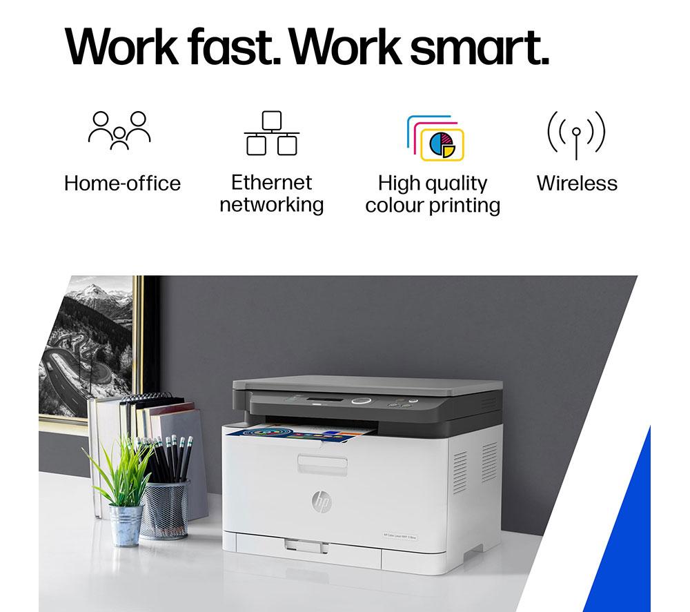 HP MFP 178nw All-in-One Wireless Colour Printer | Scan & Copy | WiFi Printer