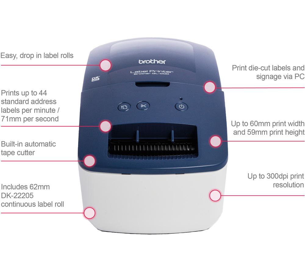 BROTHER QL-600B Label Printer