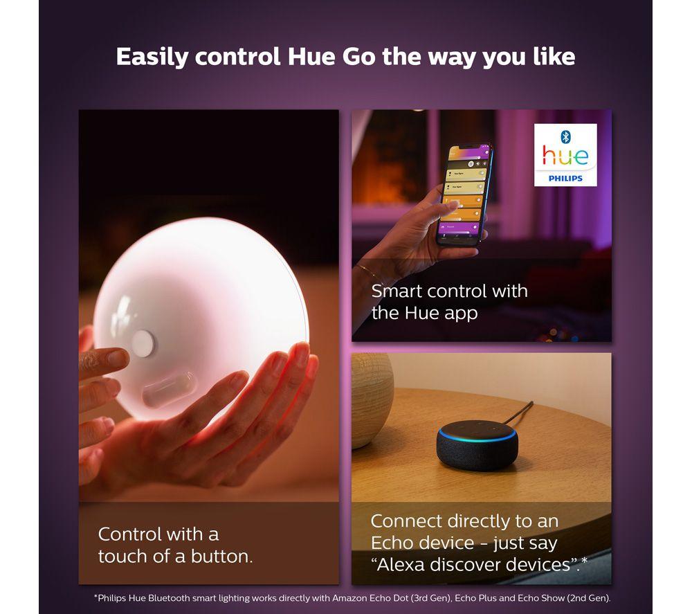 PHILIPS HUE Go 2.0 White & Colour Ambiance Smart Portable Light with Bluetooth