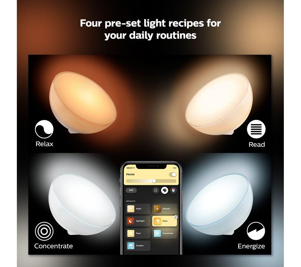 PHILIPS HUE Go 2.0 Tragbare Smart-Leuchte mit Bluetooth, Weiß- und Farbambiente