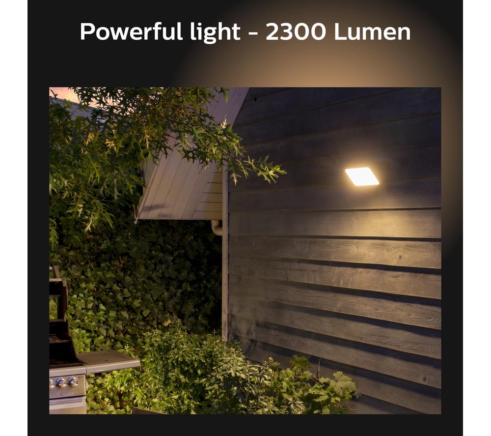 PHILIPS HUE Discover White & Colour Ambiance Smart Outdoor LED Floodlight - Black