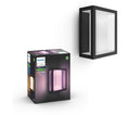 PHILIPS HUE Impress White & Colour Ambiance Smart Outdoor LED Wall Light - Black, Large