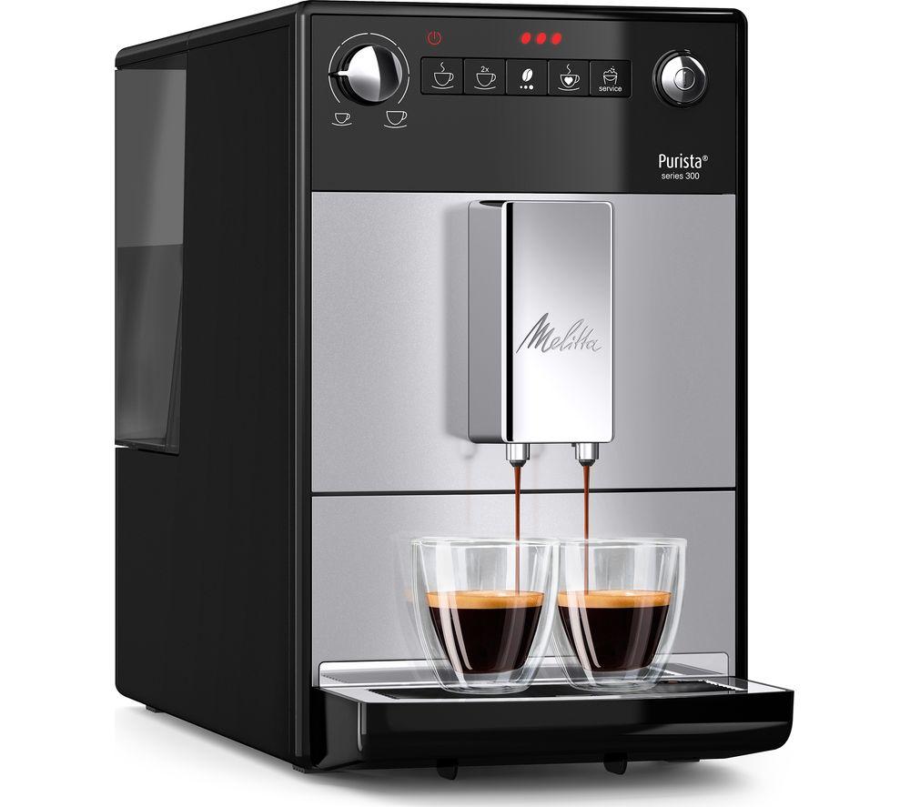 Cafetera automática MELITTA Purista F230-101 (de grano a taza) - Plata