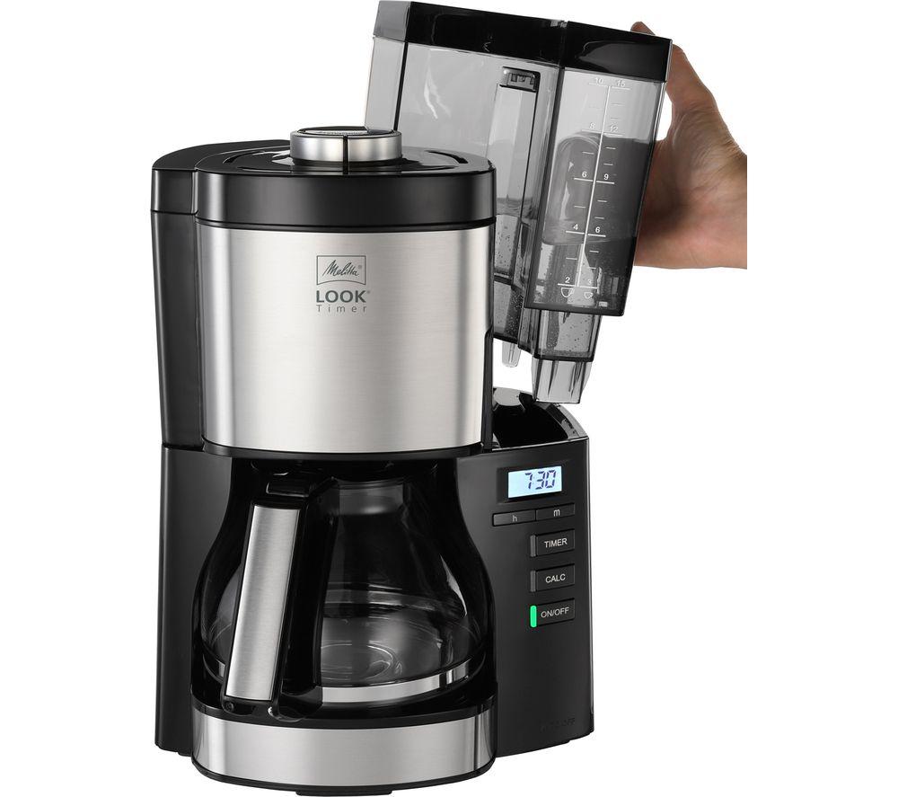 MELITTA Look V Timer Filter Coffee Machine - Black & Stainless Steel