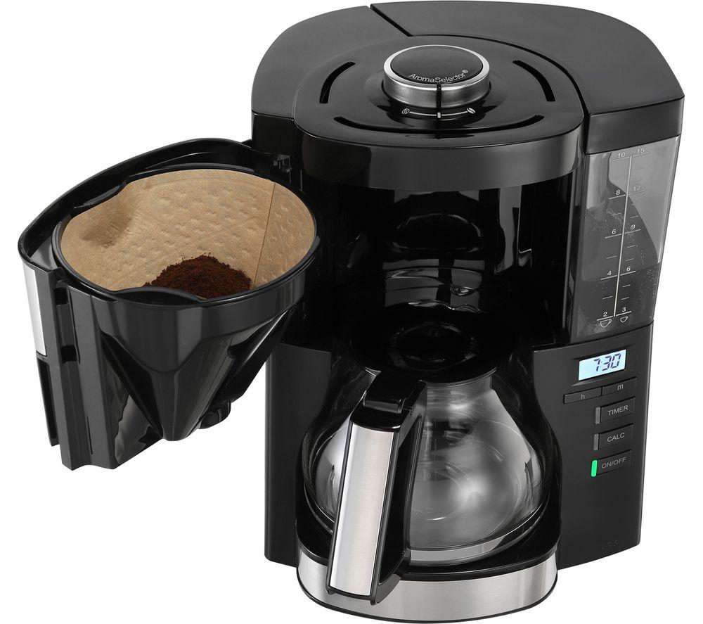 MELITTA Look V Timer Filter Coffee Machine - Black & Stainless Steel